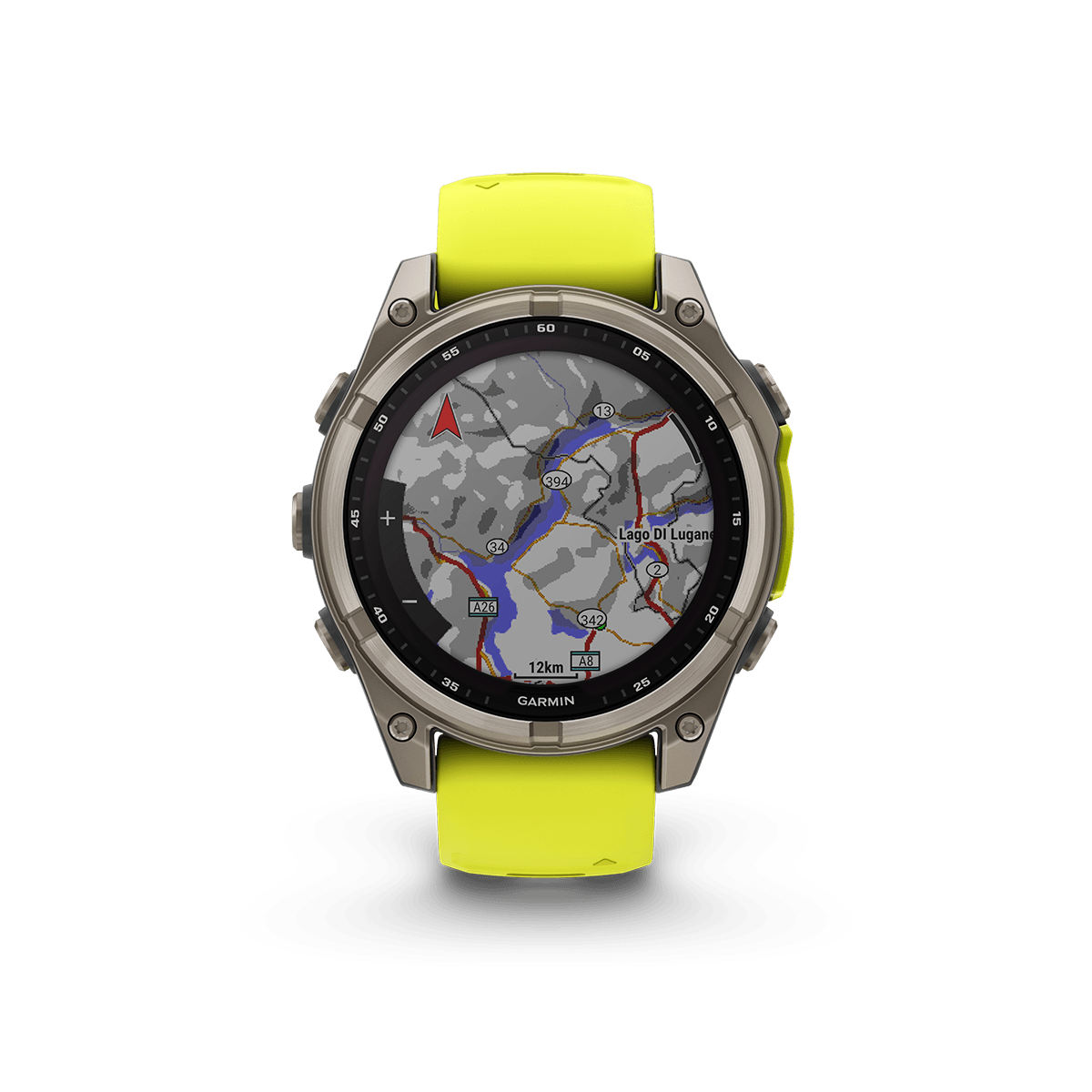Garmin Fenix 8 Solar Sapphire — Verde